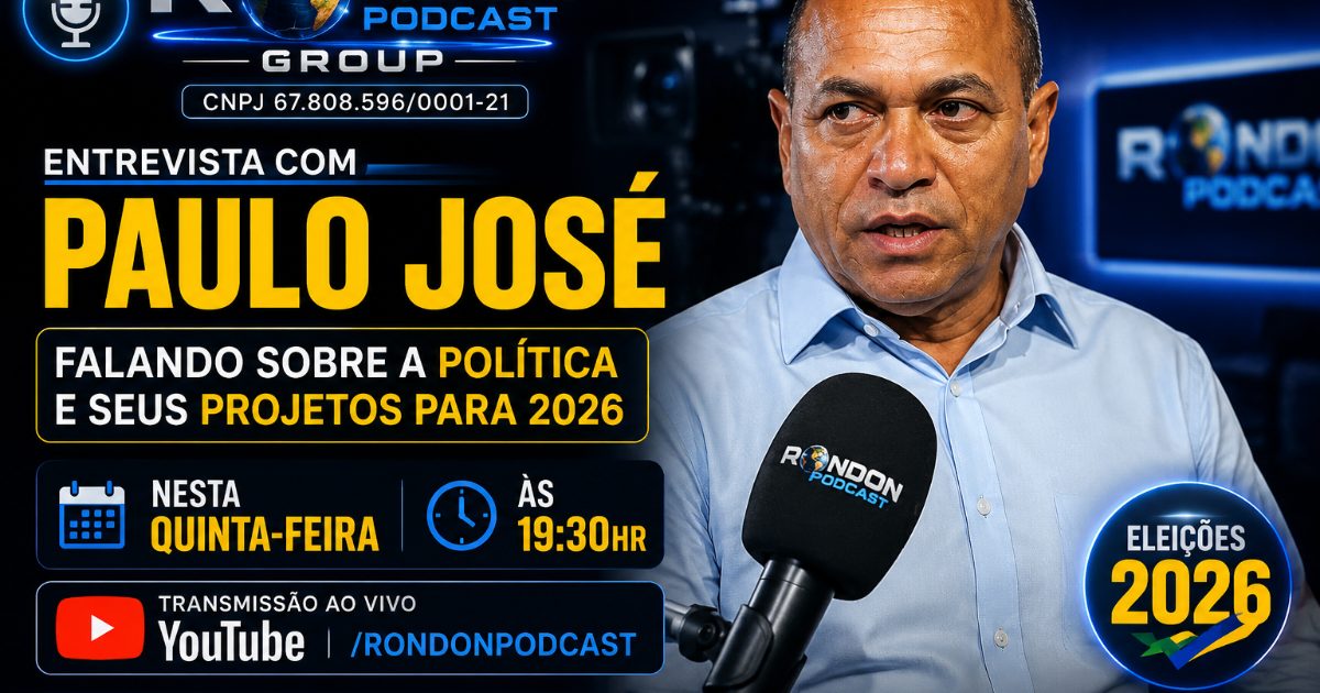 Paulo José será entrevistado pelo Rondon Podcast nesta quinta-feira