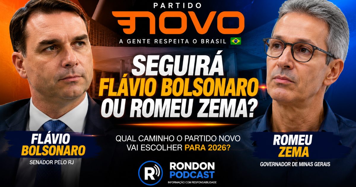 NOVO de Rondonópolis seguirá Zema ou Flávio Bolsonaro? Vídeo nas redes sociais gera questionamentos
